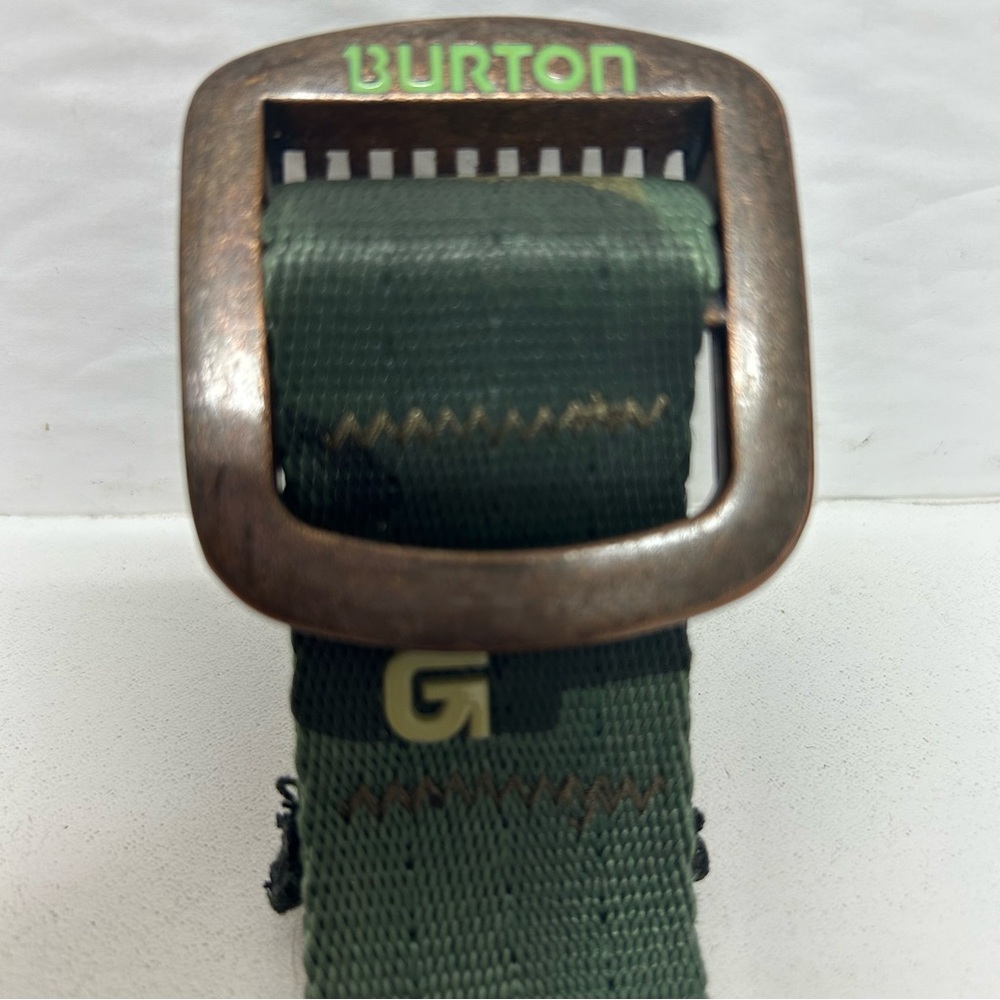 Burton Snowboards Vtg Rare Camo Web Belt 47" Green Multicolor Military Outdoor